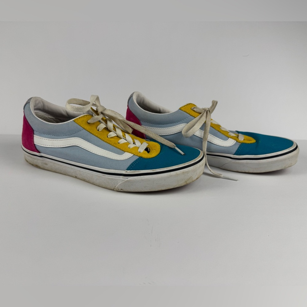 Vans Old Skool sneakers in multi colored suede size 10